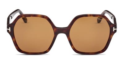 Tom Ford vintage Marta Glossy Acetate brown Sunglasses with Gold Temples Tom Ford TF1091 Marta Rose Gold Prescription Sunglasses main image 3