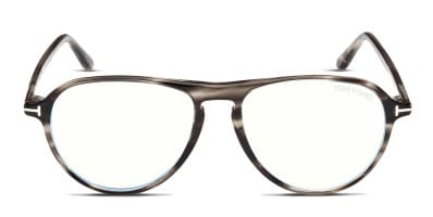 Tom Ford TF5866-B Gunmetal Eyeglasses | Includes FREE Rx Lenses