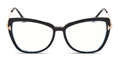 Tom Ford TF5881-B Shiny Black Eyeglasses | Includes FREE Rx