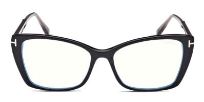 Tom Ford TF5896-B w/Clip-On Shiny Black Eyeglasses