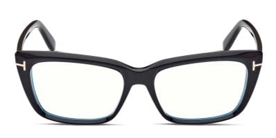 Tom Ford TF5896-B w/Clip-On Shiny Black Eyeglasses
