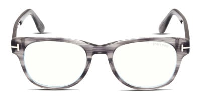 Tom Ford TF5866-B Gunmetal Eyeglasses | Includes FREE Rx Lenses