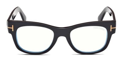 TOMです Tom Ford TF5888-B Shiny Black Eyeglasses | Includes FREE Rx
