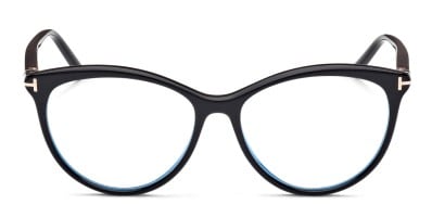 Tom Ford TF5894-B Shiny Black Eyeglasses | Includes FREE Rx Lenses