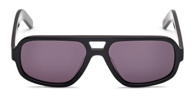 Muse Bright & Early Shiny Black Prescription Sunglasses - 50