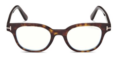Tom Ford TF5535-B Brown/Pattern Prescription Eyeglasses