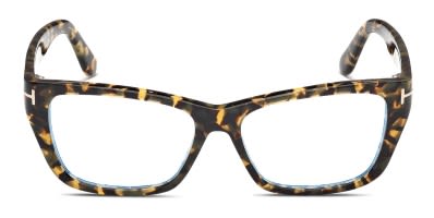 Tom Ford TF5484 Gray/Tortoise Prescription Eyeglasses