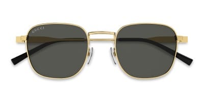 値下げ　GUCCI サングラス ゴールド/グレー Gucci GG1799S Gold Prescription Sunglasses
