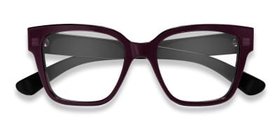Miu Miu SMU 52SS Eggplant w/Gold Prescription Sunglasses display picture 1