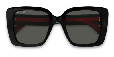 GUCCI ブラック サングラス Gucci GG1866SK Shiny Black Prescription Sunglasses