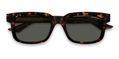 The Montblanc MB0338S is a sleek sunglasses frame exuding classic