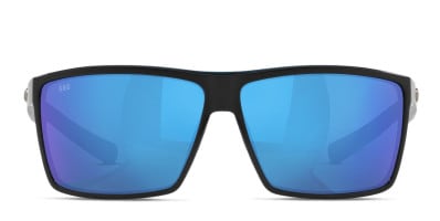 Costa Del Mar 6S9018 Rincon gray clear frame with blue mirrored 580g lenses. Lenses provide 100 UV protection