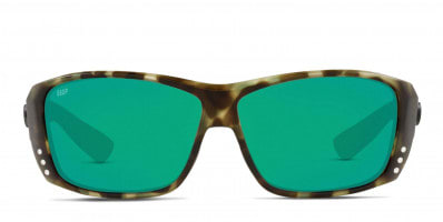 Costa Del Mar 6S9002 Ferg tortoise frame with green mirrored 580g lenses.  Lenses provide 100% UV protection.