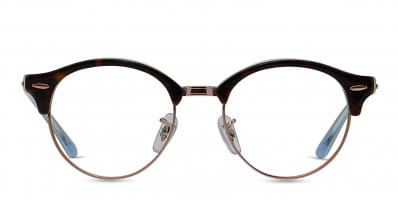 Ray-Ban RX4246V Clubround Tortoise/Rose Gold/Blue
