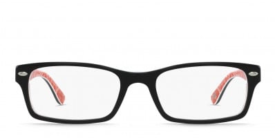 Ray-Ban 5206 Black w/Red