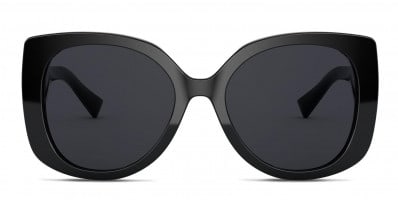 Karen Walker Harvest Hybrid Shiny Black Prescription Sunglasses 