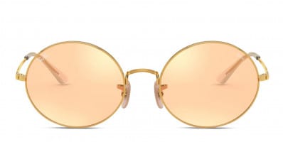 Ray-Ban RB1970 Oval Gold, Clear (Non-RX)