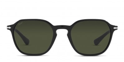 Persol PO3007S Matte Black w Green Prescription Sunglasses 50