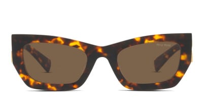 Miu Miu MU 11WS Shiny Black Prescription Sunglasses - 50% Off Lenses