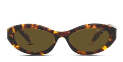 Miu Miu MU 01VS Tortoise, Yellow Prescription Sunglasses - 50% Off 