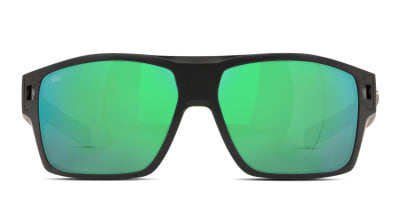 Costa Del Mar 06S9018 Rincon Shiny Black, Green Prescription  