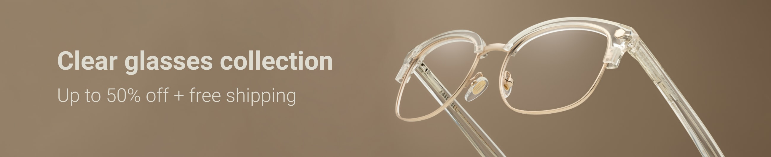 clear frame glasses
