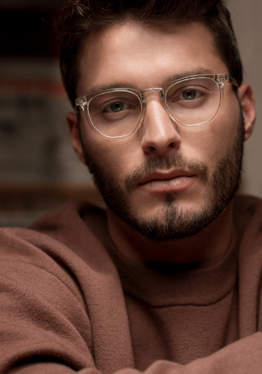 Classic round eyeglass frames for men