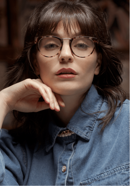 Ottoto tortoise eyeglasses for women