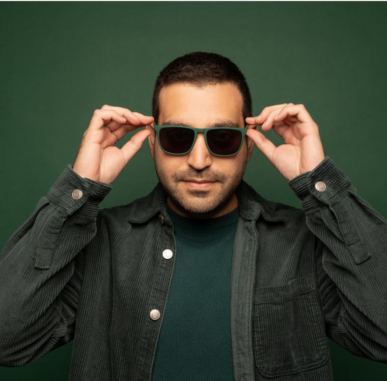 green sunglasses for men