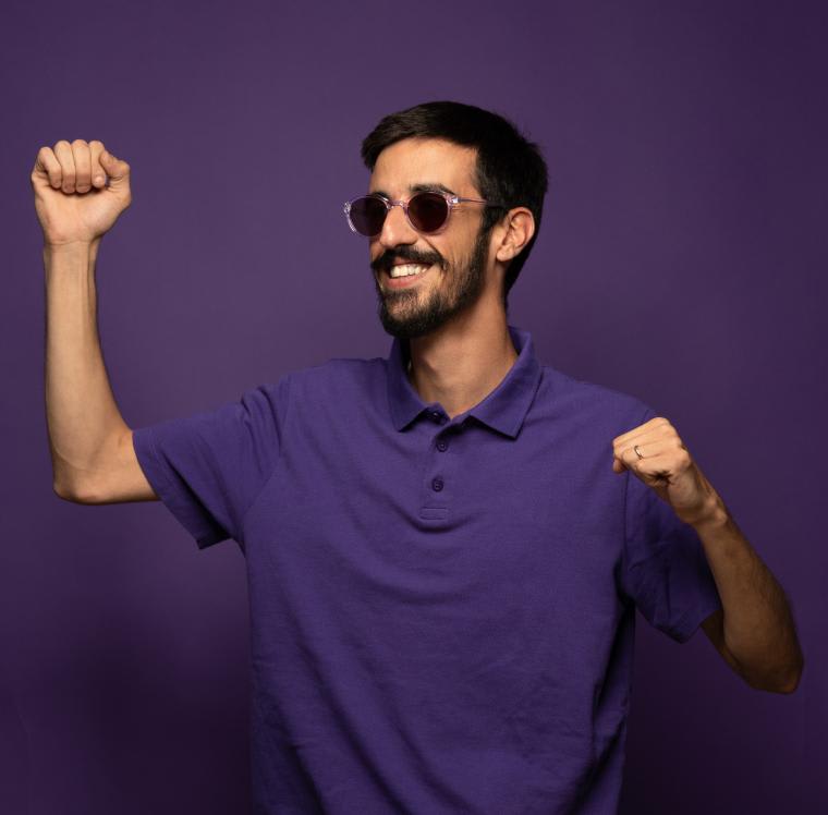 purple sunglasses for men