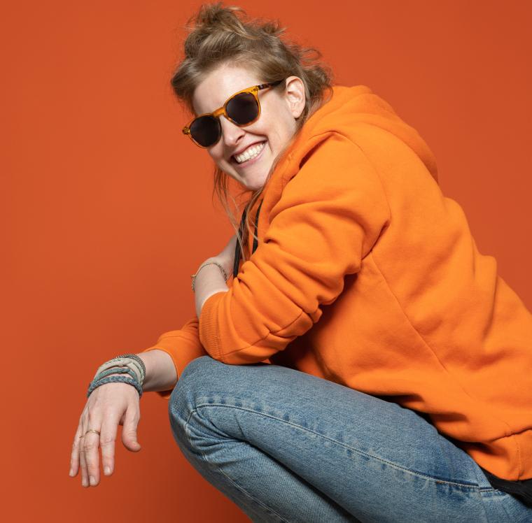 light orange sunglasses for women
