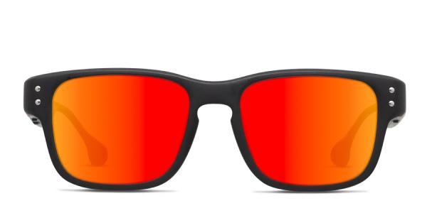 smart glasses with red lenses