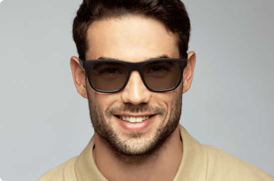 brown tinted sunglasses