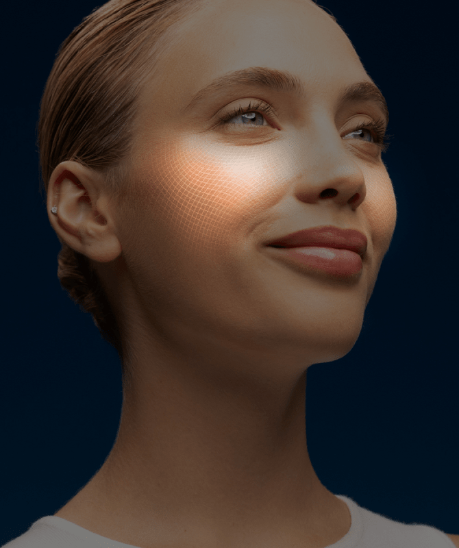 AI scan cheekbones