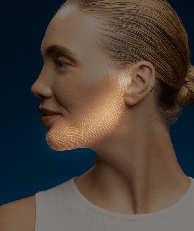 AI scan jawline