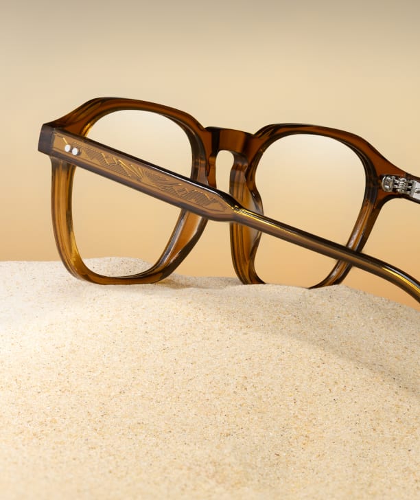 Ottoto Sandstone blue silver eyeglasses