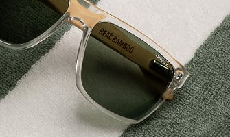 Harwood 2.0 biodegradable natural bamboo temples.