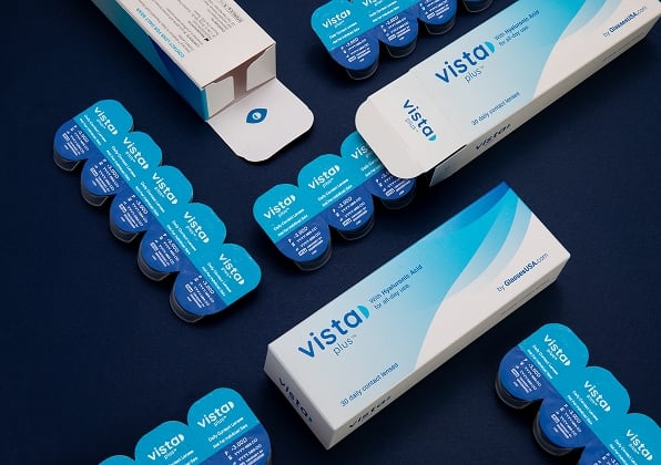 Vista contact lenses boxes