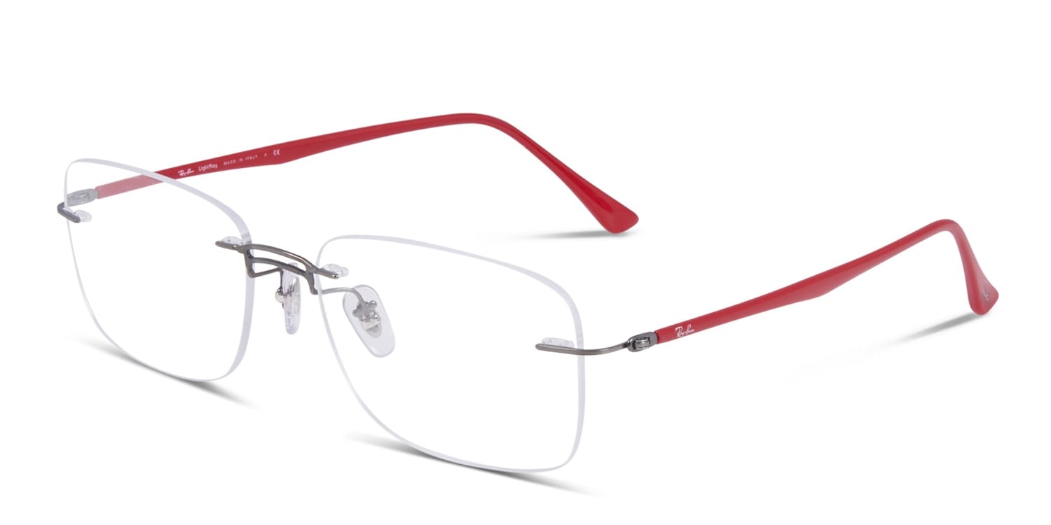 Ray-Ban 8750 Gunmetal w/Red