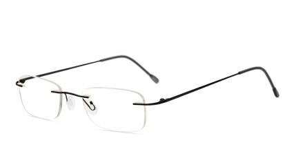 Milano Black glasses - Black - Angle View