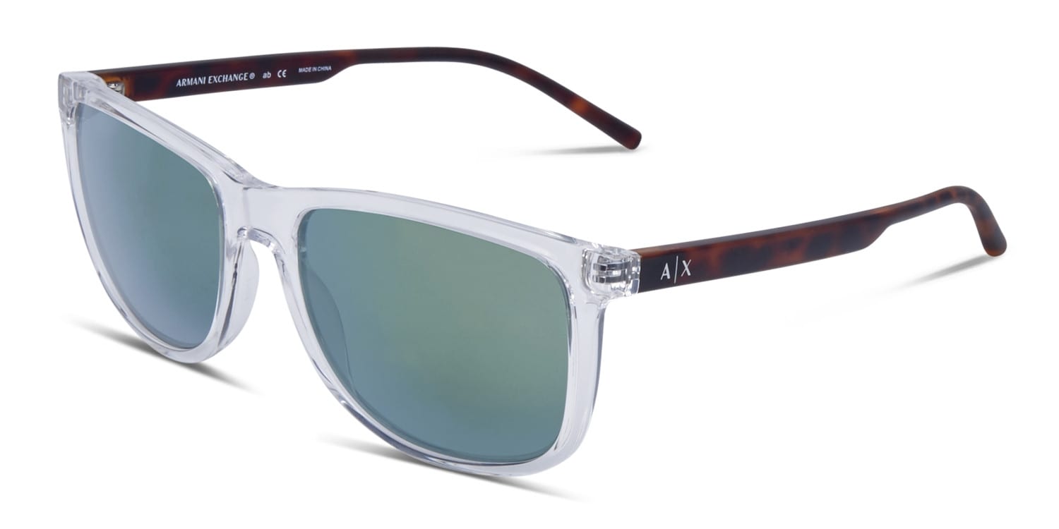 Armani Exchange 4070S Clear w/Tortoise Prescription Sunglasses