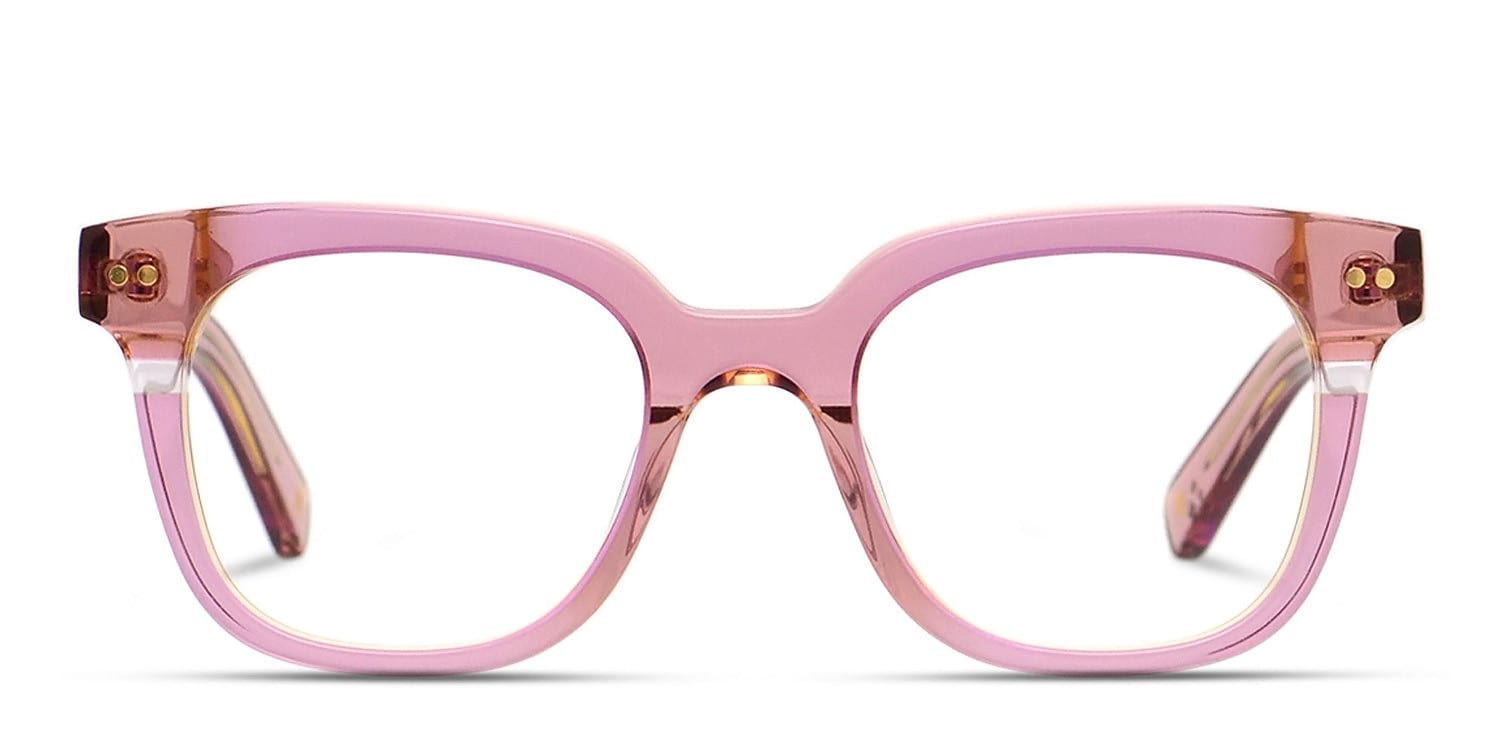 Muse X Hilary Duff Clara Pink/Clear/Brown Prescription Eyeglasses