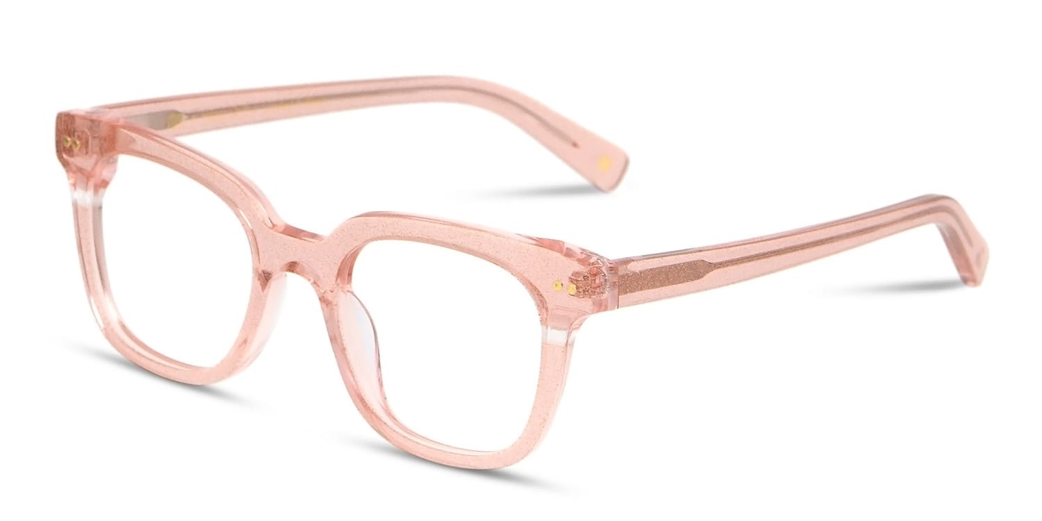 Muse X Hilary Duff Clara Clear Pink/Glitter Prescription Eyeglasses