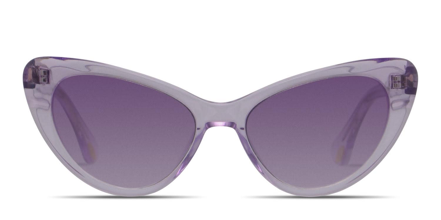 Amelia E. Lynna Clear Purple glasses - Clear / Purple - Frontal View
