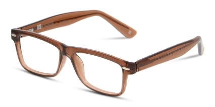 Muse Academy Clear Brown glasses - Brown / Clear - Angle View