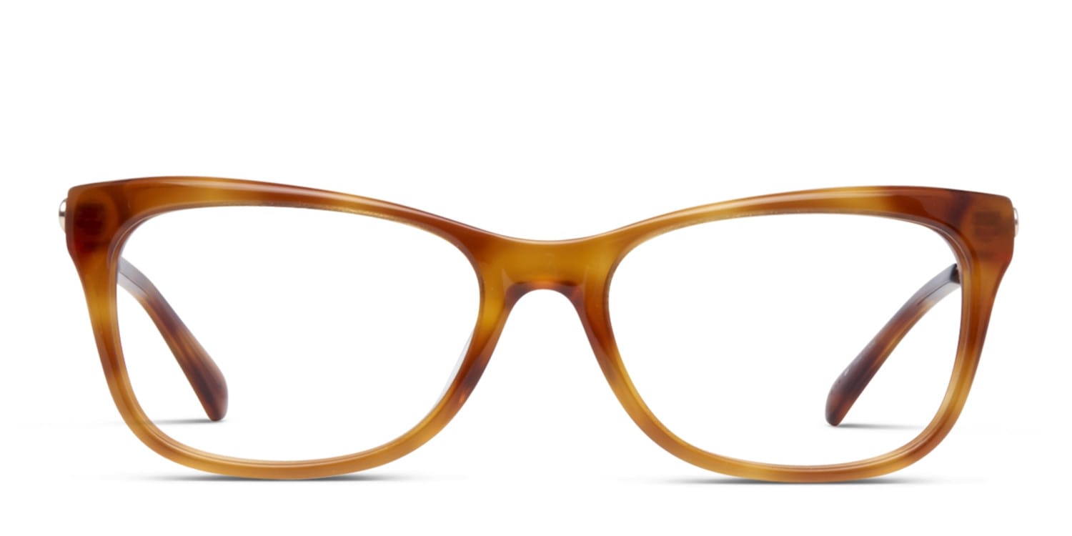 Guess GU2487 Brown Geometric Full Frame eyeglasses - front