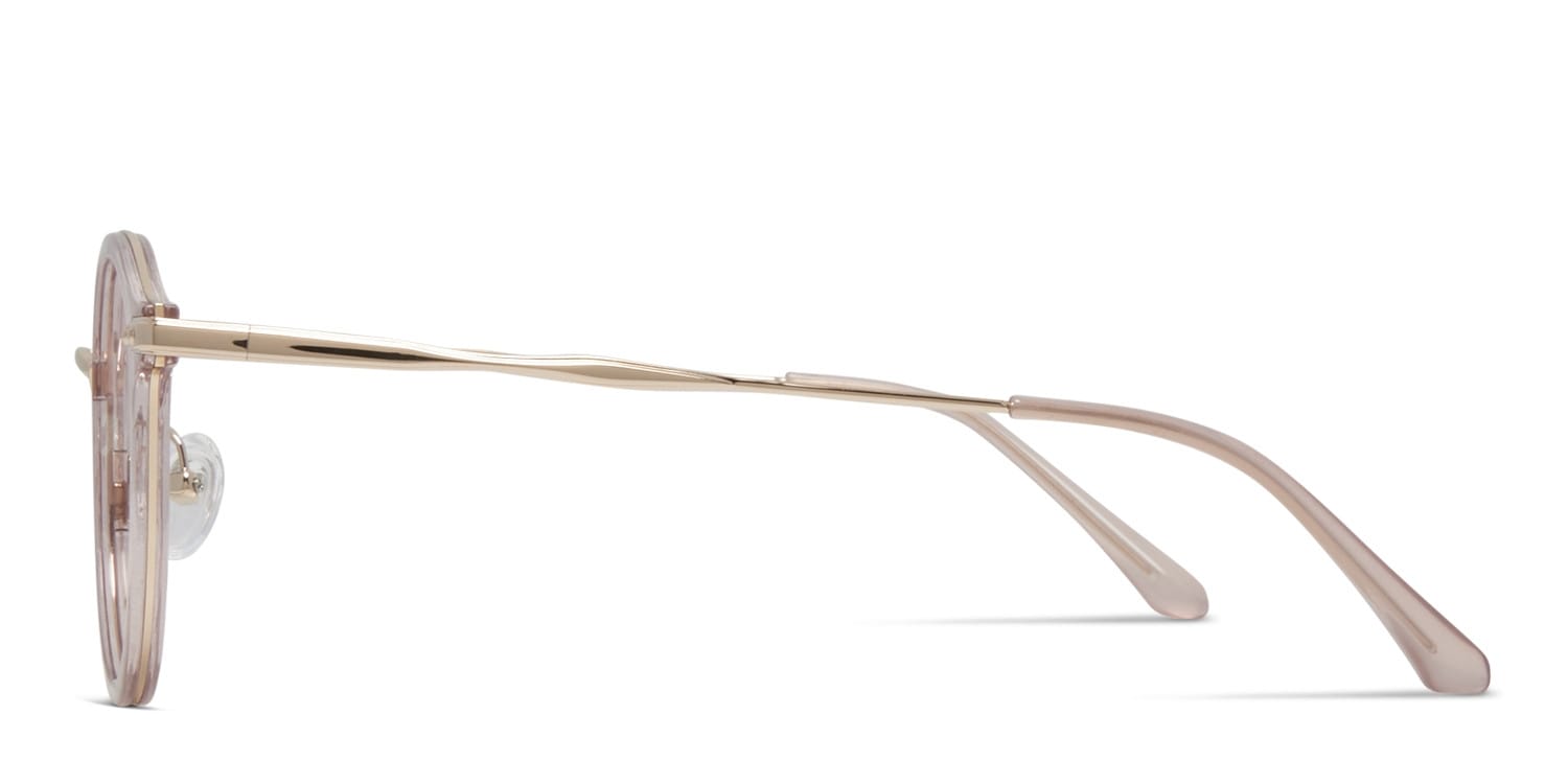 Muse Karingal Clear Pink w/Gold Prescription Eyeglasses