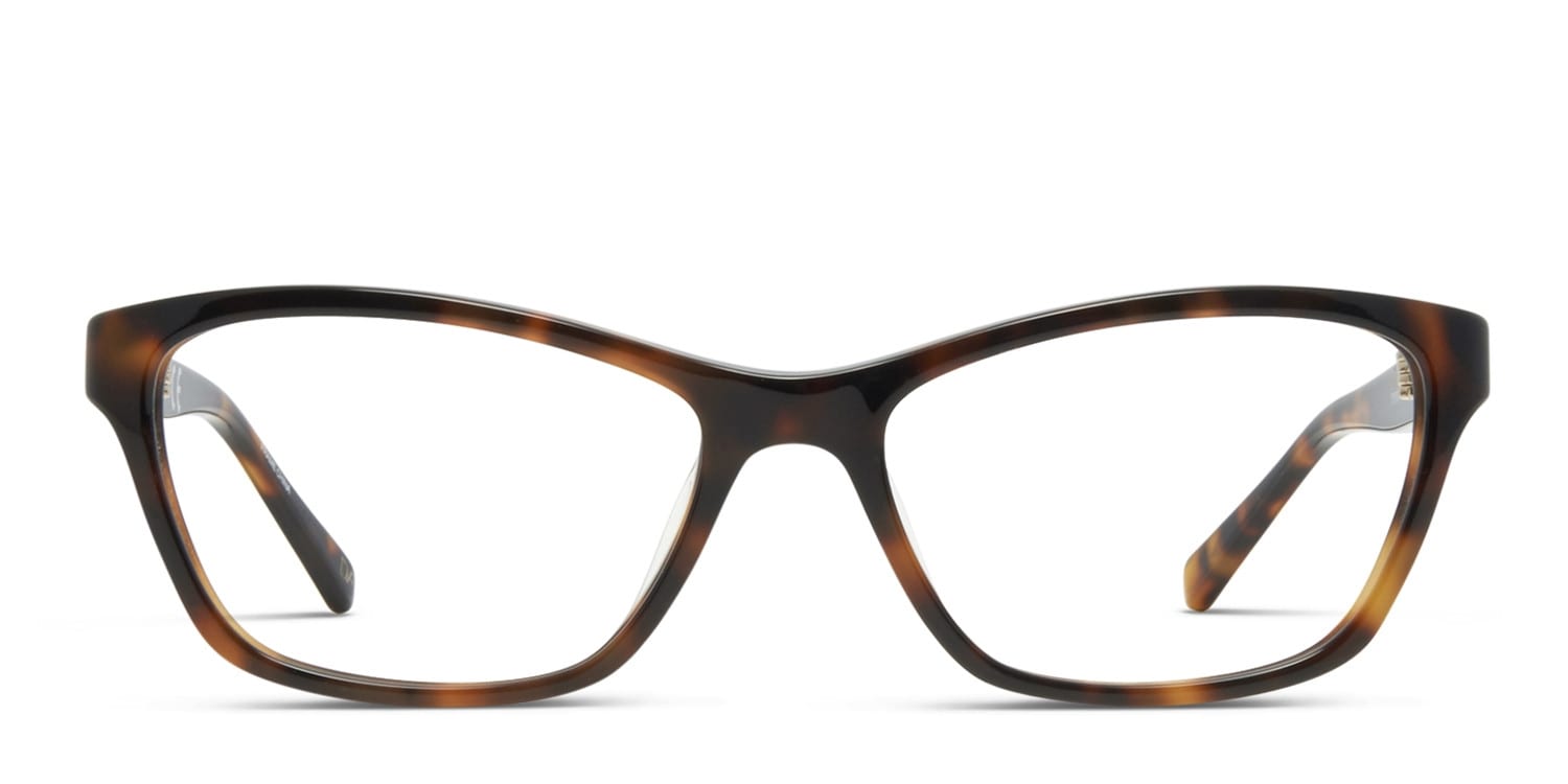 Diane Von Furstenberg DVF5067 Tortoise Square, Cat Eye Full Frame eyeglasses - front