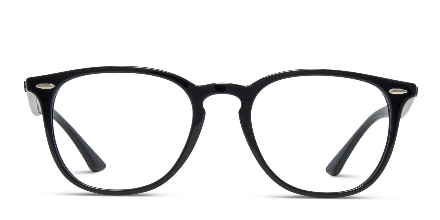 Ray-Ban 7159 Shiny Black glasses - Shiny Black - Frontal View