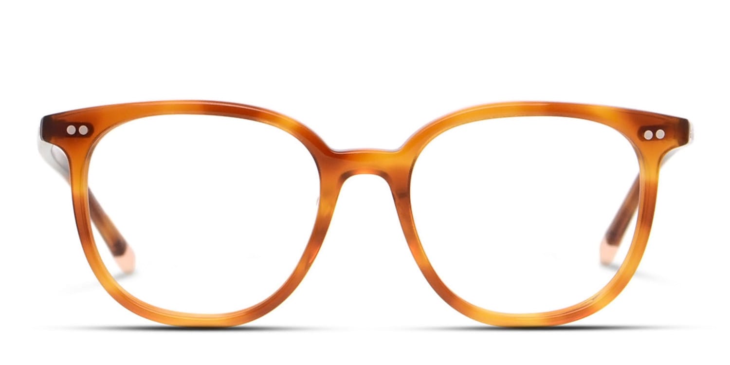 Calvin Klein CK5939 Tortoise Round Full Frame, Lightweight eyeglasses - front
